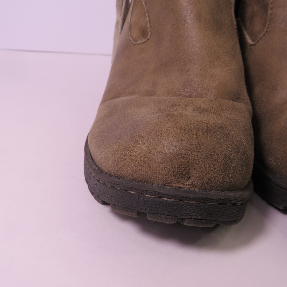 B.O.C BORN Womens Brown Tassel Accent Side Zip Heeled Round Toe Booties 8 M - Picture 8 of 13